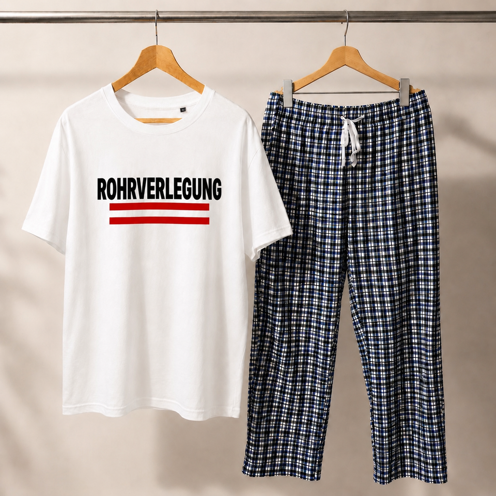 "Rohrverlegung" Pyjama SET